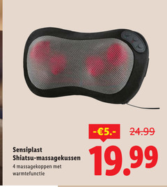  4 sensiplast shiatsu massagekussen massagekoppen warmtefunctie 