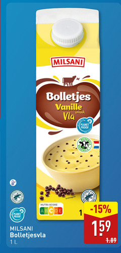  1 milsani bolletjes vanille vla sos nutri score serveersuggestie to planet proof bolletjesvla l 