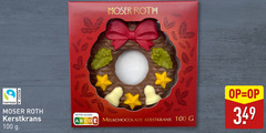  100 cocoa moser roth fairtrade kerstkrans nutri score melkchocolade 