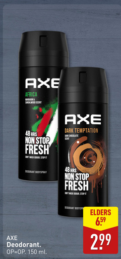  48 150 axe africa mandarin sandalwood scent stop fresh mask odour it deodorant bodyspray dark temptation chocolate ml elders 