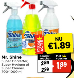  shine mr. voucher super ontvetter hygiene cleaner ml 
