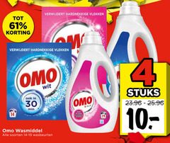  4 14 19 20 30 verwijdert hardnekkige vlekken omo min wit wasmiddel soorten wasbeurten kleur stuks 
