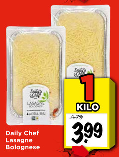  1 chef lasagne bolognese daily kilo 