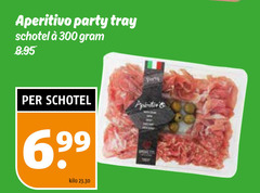  300 aperitivo party tray schotel kilo 