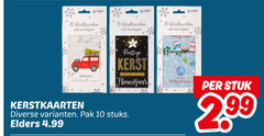  10 tout kerst stuk 2 99 kerstkaarten pak stuks elders 