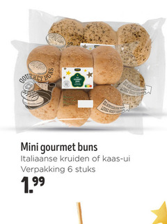  6 gourmet iced mini italiaanse kruiden kaas ui stuks 