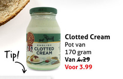  zure room tip english clotted cream pot 3.99 