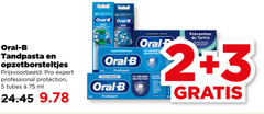  2 3 5 24 oral b tandpasta opzetborsteltjes pro expert professional protection tubes ml precision clean sensitive propretee cristaux prouve heures du 