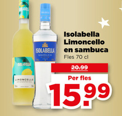  isolabella limoncello sambuca fles 15 99 