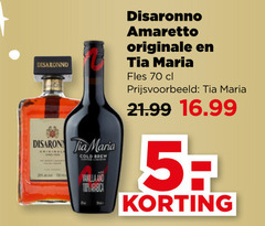  disaronno tia maria likeur amaretto 5 100 cold brew vanilla and arabica originale fles 