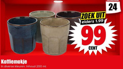 klik op dit plaatje voor een vergroting en voor vergelijkbare aanbiedingen gerelateerd aan
mokken 24 99 200 koffiemokje kleuren inhoud ml zoek elders cent mokken 24 99 200 koffiemokje kleuren inhoud ml zoek elders cent