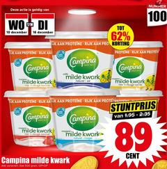  campina kwark 10 16 50 100 500 december rijk pro planet proof anno milde vleugje banaan nummer naturel vanille volle aardbei cent bak 