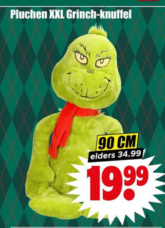  90 pluchen xxl grinch knuffel cm elders 