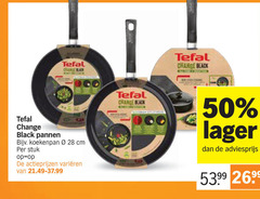  tefal koekenpan 28 50 change black pannen grange cm stuk varieeren 