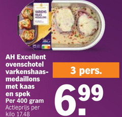  3 400 mars excellent ovenschotel medaillons kaas spek actieprijs kilo pers 
