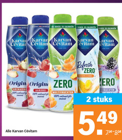  2 100 karvan cevitam calorien origin zero aardbei smart multivruchten refresh stuks 