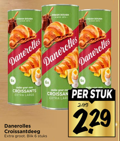  danerolles croissantdeeg 6 14 fresh dough since 6x make your croissants large blik stuks stuk 