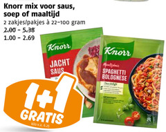  knorr saus maaltijdmix 1 2 mix soep maaltijd zakjes jacht kilo v.a. spaghetti bolognese 