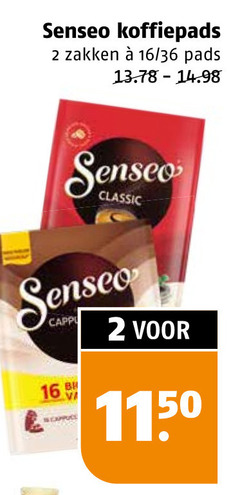  douwe egberts senseo koffiepads 2 16 zakken 36 pads classic 
