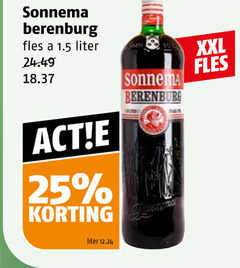klik op dit plaatje voor een vergroting en voor vergelijkbare aanbiedingen gerelateerd aan
sonnema berenburg 25 fles liter xxl sonnema berenburg 25 fles liter xxl