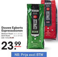  douwe egberts koffiebonen 1 100 professional espresso dark espressobonen medium roast zak kilo harmonious beans arabica smooth mild 