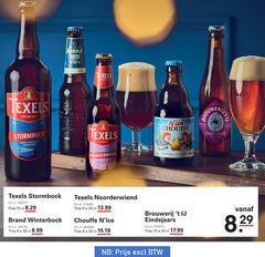 texels brand brouwerij t ij speciaalbieren 8 12 30 33 330 speciaalbier stormbock winter origineel brouwer nice chouffe fles tray eindejaars 