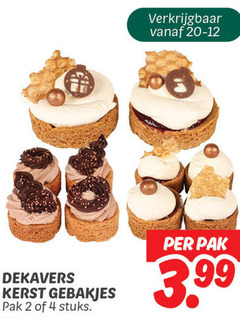  gebak 2 4 dekavers kerst gebakjes pak stuks 3.99 