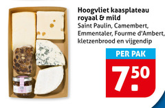  buitenlandse kaas kaasplateau royaal mild saint paulin camembert emmentaler kletzenbrood vijgendip pak 7 50 