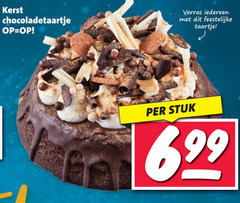  taart kerst chocoladetaartje feestelijke taartje stuk 