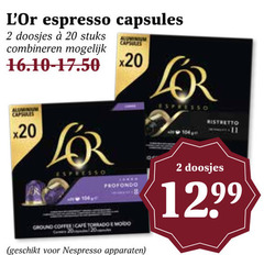 klik op dit plaatje voor een vergroting en voor vergelijkbare aanbiedingen gerelateerd aan
douwe egberts l or koffiecups 2 20 espresso capsules doosjes stuks combineren aluminium profondo ground coffee cafe nespresso apparaten ristretto douwe egberts l or koffiecups 2 20 espresso capsules doosjes stuks combineren aluminium profondo ground coffee cafe nespresso apparaten ristretto