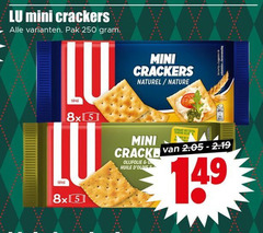  lu crackers 5 250 mini pak 8x naturel nature olijfolie huile 
