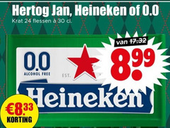  heineken 0.0 hertog jan krat bier 24 30 flessen alcohol free 