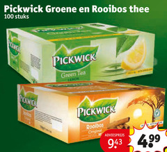  pickwick thee 100 groene rooibos stuks green tea lemon original 4 99 
