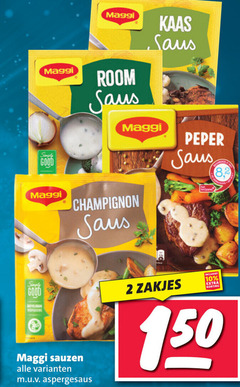  maggi saus 2 10 150 kaas room peper simply good 8 3 zakjes champignon sauzen aspergesaus 