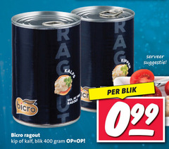  ragout 400 r kalfs kippen serveer bicro kip kalf blik 