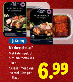  2 330 varkenshaas kruidenroomkaas stuks koeling katenspek assortiment filiaal 