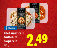  150 filet americain truffel saus koeling ge carpaccio 