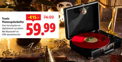  tronic afspelen digitaliseren platen bluetooth usb opnamefunctie 