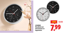  1 2 3 5 6 8 10 12 17 livarno 00 wandklok thermometer hygrometer 