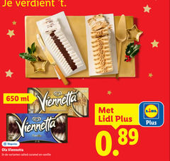  650 ml original new viennetta salted caramel vanilla recycle diepvries ola vanille 