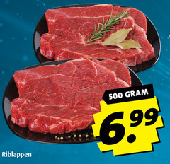 500 riblappen gram 6.99 
