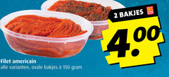  filet americain 2 10 150 ovale bakjes 