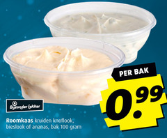  roomkaas 100 bijzonder kruiden knoflook bieslook ananas bak 