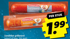  zandvliet grillworst 250 kaas naturel bater stuk 