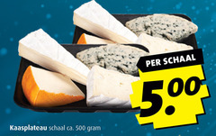  buitenlandse kaas 500 kaasplateau schaal ca. 