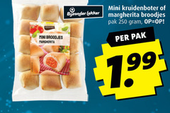 broodjes 250 mini margherita bijzonder kruidenboter pak 