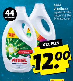  ariel wasmiddel 1 44 wasbeurten vloeibaar regular color flacon liter mega pack original action xxl fles 