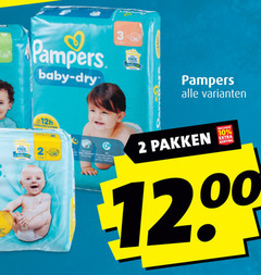  pampers luierbroekjes luiers 2 3 10 free baby dry pakken 