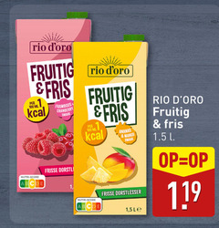  fruitdrank 1 100 fruitig fris ml nutri score framboos cranberry frisse ananas mango dorstlesser 5 le l 