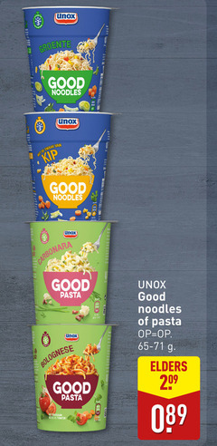  unox groente good noodles kip carbonara pasta bolognese duurzaam geteelde tomaten elders 20 